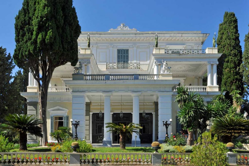 beach seafront villas pool barbati corfu achilleion